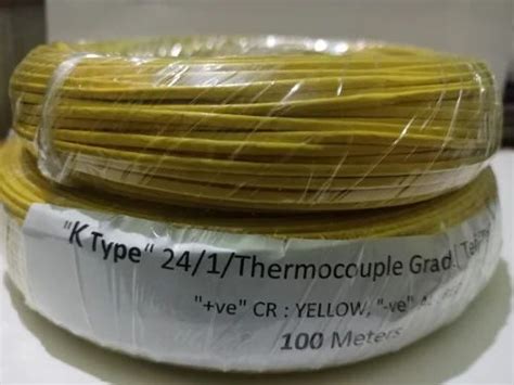 Cr Al K Type Thermocouple Compensating Cable Size 0 5 At 48 Meter