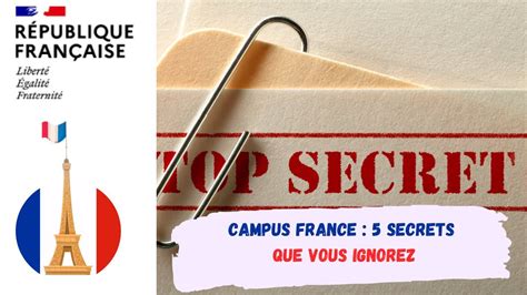 CAMPUS FRANCE 5 SECRETS QUE VOUS IGNOREZ YouTube