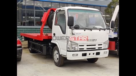 Philippines Brand New Isuzu Elf Tires Flatbed Wrecker Trucks Flatbed