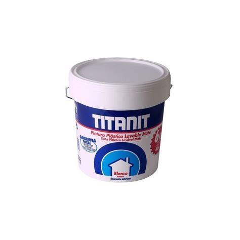 Pintura Plastica Blanco Mate Titanit Titan Ml