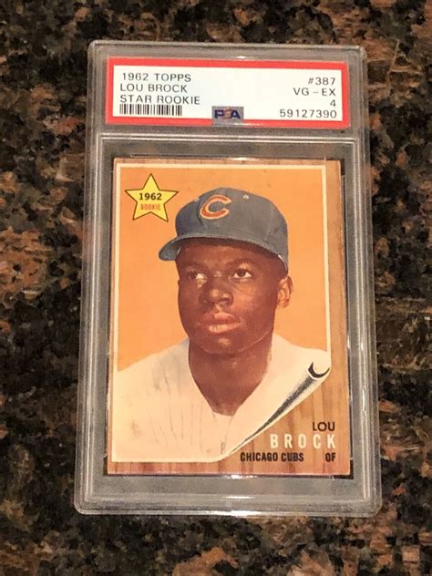 Topps Lou Brock Baseball Card Psa Ebay