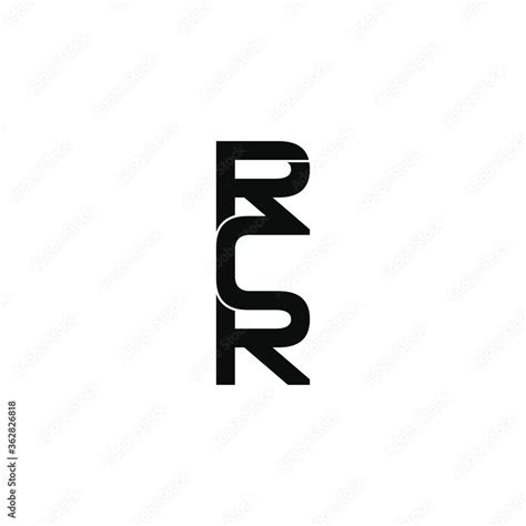 rcr letter original monogram logo design Stock Vector | Adobe Stock