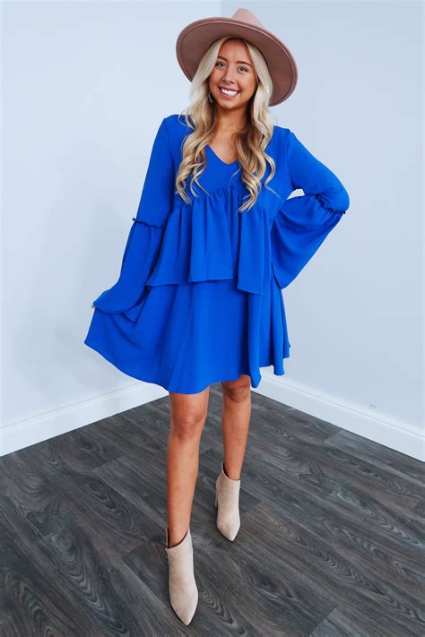 Feeling Hopeful Dress Royal Blue Blue Dress Outfits Casual Dress Outfits Black Dress Outfit