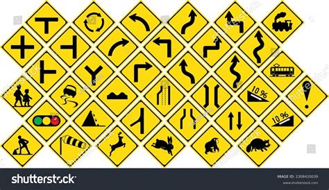 Warning signs, Road signs in Japan, In Japan, - Royalty Free Stock ...