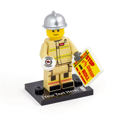 Personalised Firefighter - Custom Design Minifigure – Minifigs.me