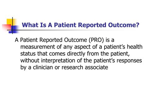 Ppt Quality Of Life Qol And Patient Reported Outcomes Pro