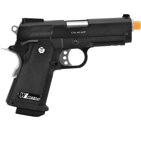 WE Airsoft 3 8 Baby Hi Capa Metal GBB Gas Blowback Pistol Black