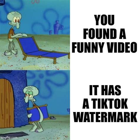 Tik Tok Water Mark Be Like Imgflip