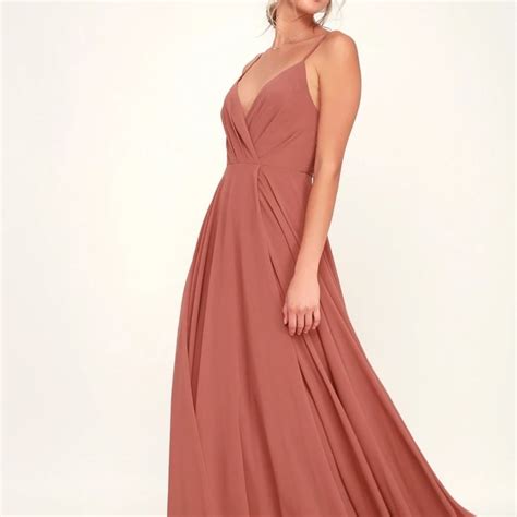 Lulus All About Love Rusty Maxi Dress Gem