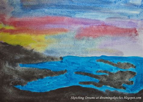 Sketching Dreams : Watercolor Sunset