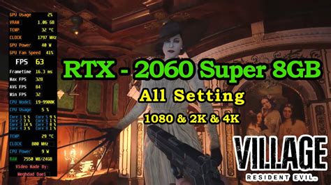 Resident Evil Village RTX 2060 Super 8GB All Setting FPS Gameplay