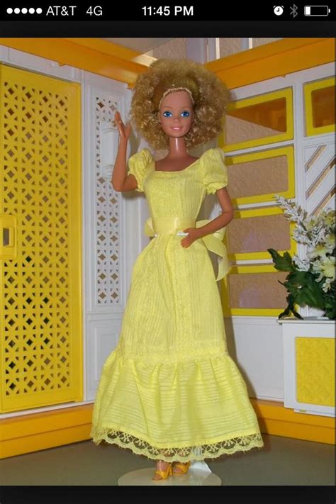 1981 Magic Curl Blonde Barbie In Original Yellow Dress Artofit