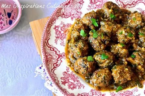 Tajine De Boulettes Viande Hach E Pinards Le Blog Cuisine De Samar