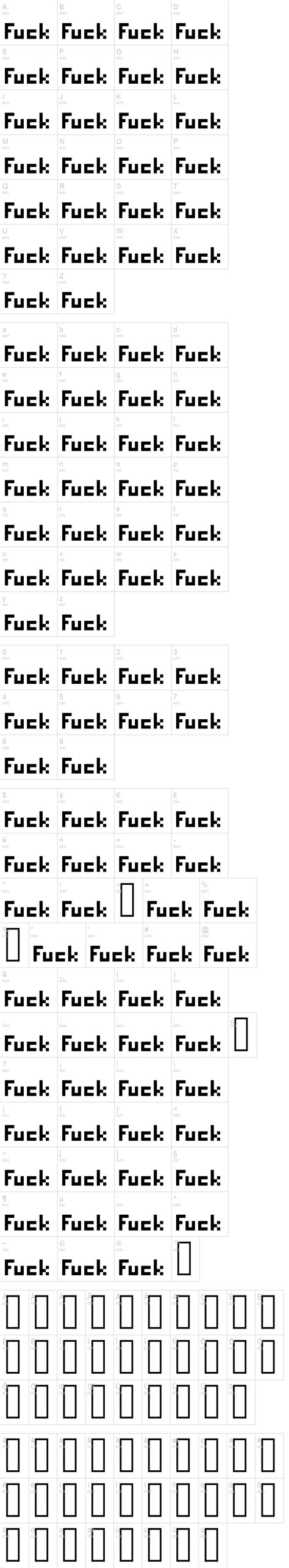 Fuck Font Dafont