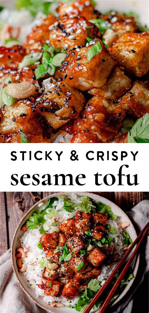 Crispy Sesame Tofu With A Sticky Twist Thank You Berry Much