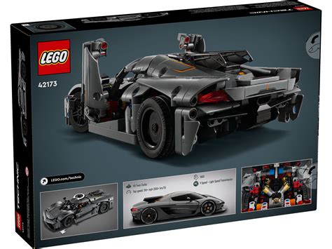 LEGO 42173 Technic Szary hipersamochód Koenigsegg Jesko Absolut