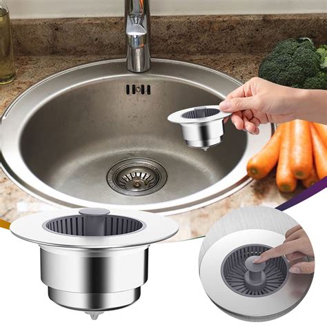 SDNall Water Filter for Sink, Stainless Steel Sink, Stainless Steel
