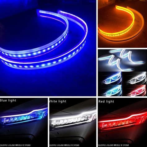 Jual Lampu Drl Alis Cm Slim Flexible Warna Led Sen Running Kuning