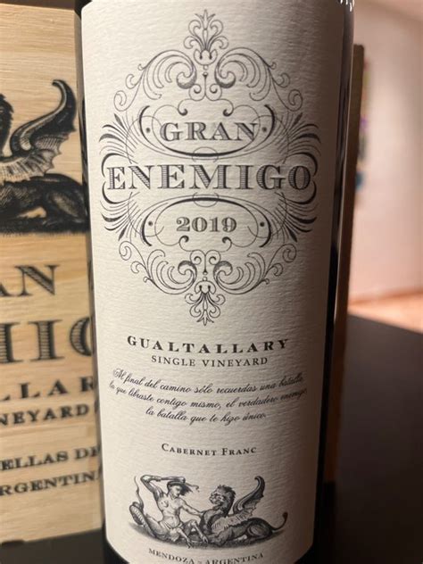 Gran Enemigo Gualtallary Single Vineyard Cabernet Franc Mendoza