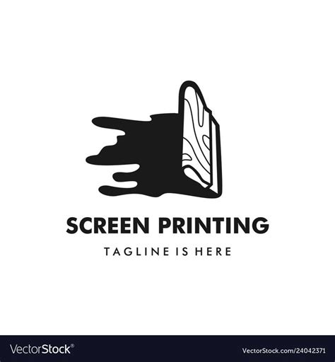 screen printing silk screenprinting logo vector illustration. Download ...