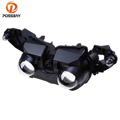 Possbay Clear Lens Motorcycle Headlight Cafe Racer For Yamaha Yzf R1