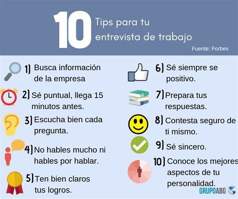 Tips Para Hacer Una Buena Entrevista De Trabajo