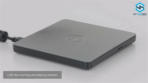 Dell DW316 External USB Slim DVD R/W Optical Drive 429-AAUX - YouTube