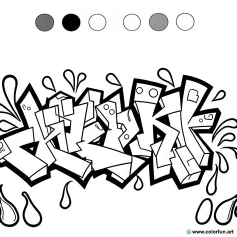 Graffiti letter coloring page Download or Print for free