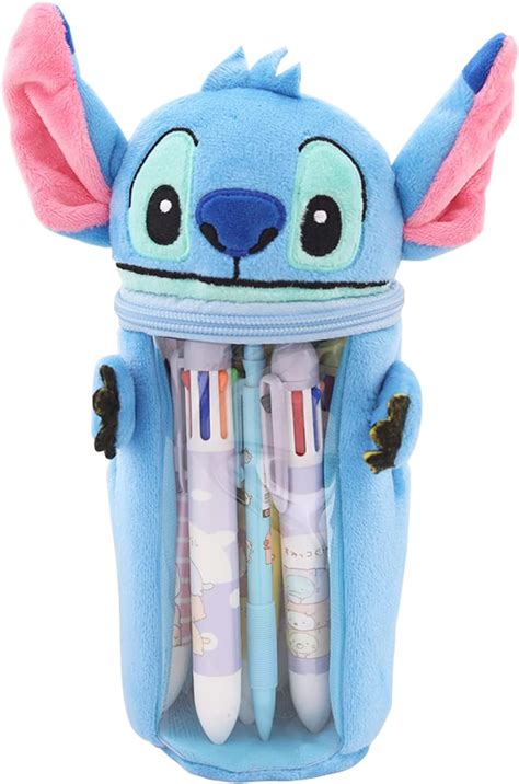 Padieoe Stitch Pencil Case With With See Through Window Zipper Smoothy