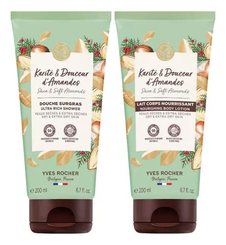 Set Karité Y Almendra Leche Corporal Gel Ducha Yves Rocher Envío gratis