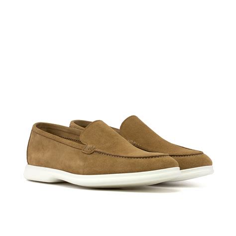 camel colored unlined suede Casual Loafers PHIL