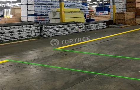 Toptree Walkway Safety Virtual Line Floor Marking System Crane Safety