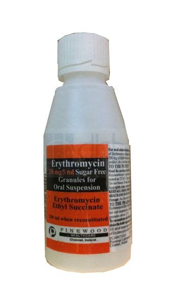 Erythromycin Mg Ml Sugar Free Oral Suspension Ml Wholesale