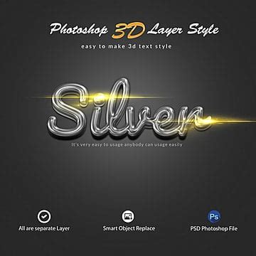 Layer Style 3d Images, 3d Photoshop Layer Style, Photoshop Text Effext ...