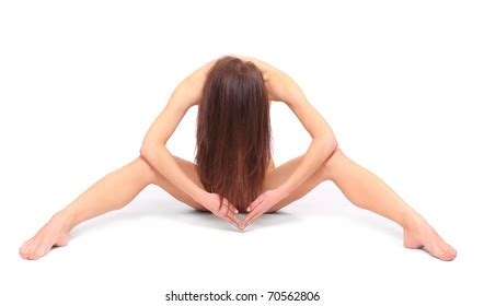 Picture Healthy Naked Woman Over White Stock Photo 70562806 Shutterstock
