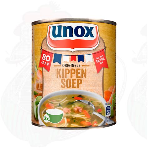 Unox Soep In Blik Stevige Kippensoep 3 Porties 800ml