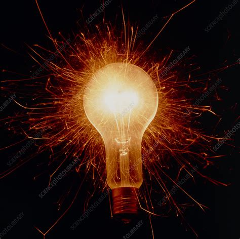 Abstract Sparking Electric Light Bulb Stock Image T1940217