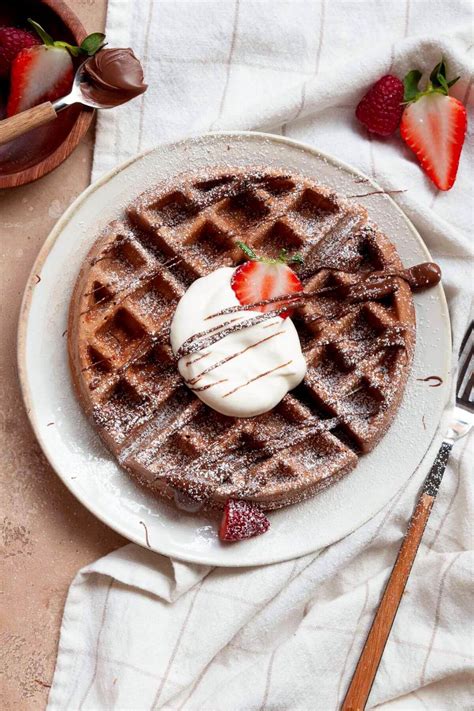 Best Nutella Waffles - Healthful Blondie