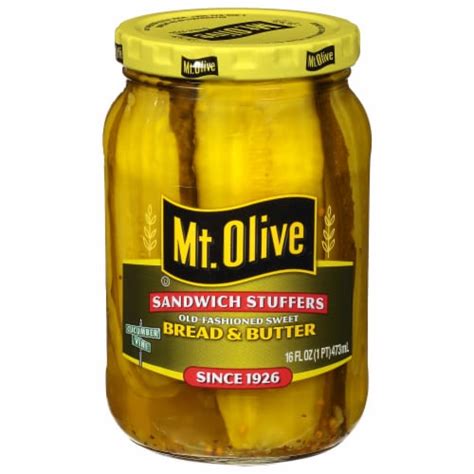 Mt Olive Old Fashioned Sweet Bread Butter Sandwich Stuffer Pickles