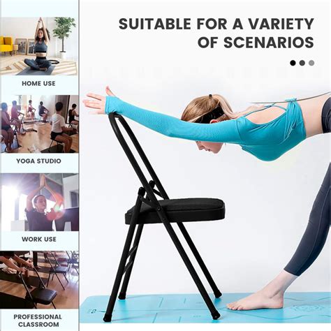 Стул для йоги Yogastuff, бело-синий