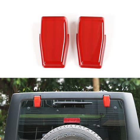 Red Tailgate Rear Window Liftgate Glass Hinge Cover Trim For Jeep Wrangler Jk08 Ebay