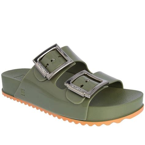 Sand Lia Zaxy Partner Iii Flatform Fivelas Verde Militar Verde