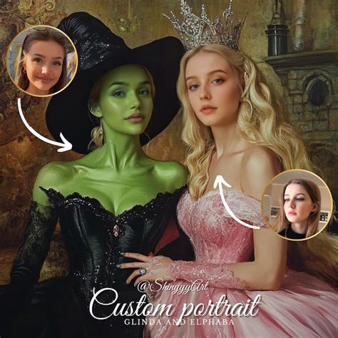 Elphaba And Glinda Costumes Etsy
