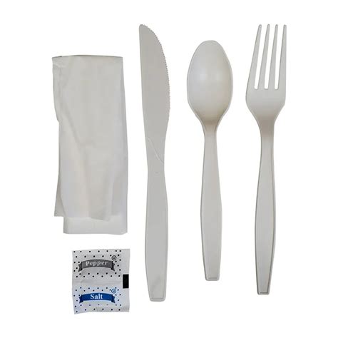 Buy Eco Craze Corn Starch Cutlery Kit Piece F N S S P Ct