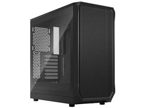 Fractal Design Focus Black Atx Matx Mini Itx Clear Tinted Tempered