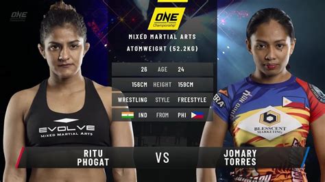 Ritu Phogat Vs Jomary Torres Full Replay ONE Championship The