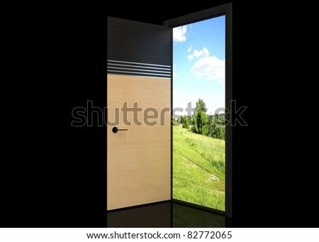 Open Door Nature View Stock Illustration 82772065 - Shutterstock