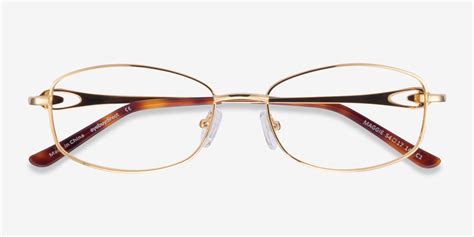 Maggie Rectangle Gold Glasses For Women Eyebuydirect