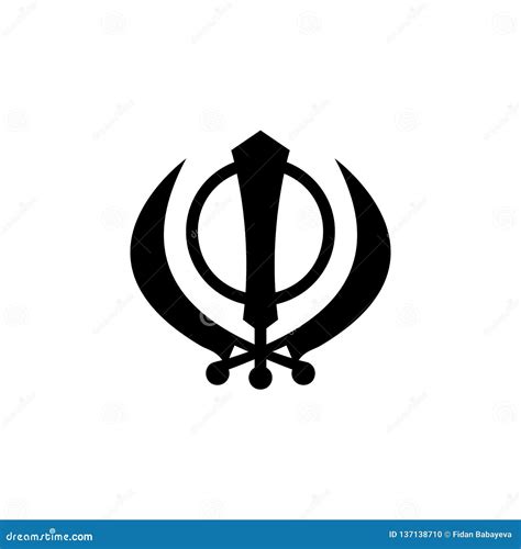 Religion Symbol, Sikhism Icon. Element of Religion Symbol Illustration ...