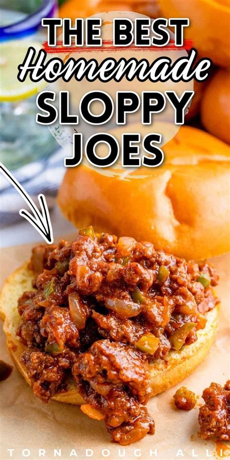 The Best Homemade Sloppy Joes Recipe Homemade Sloppy Joe Recipe